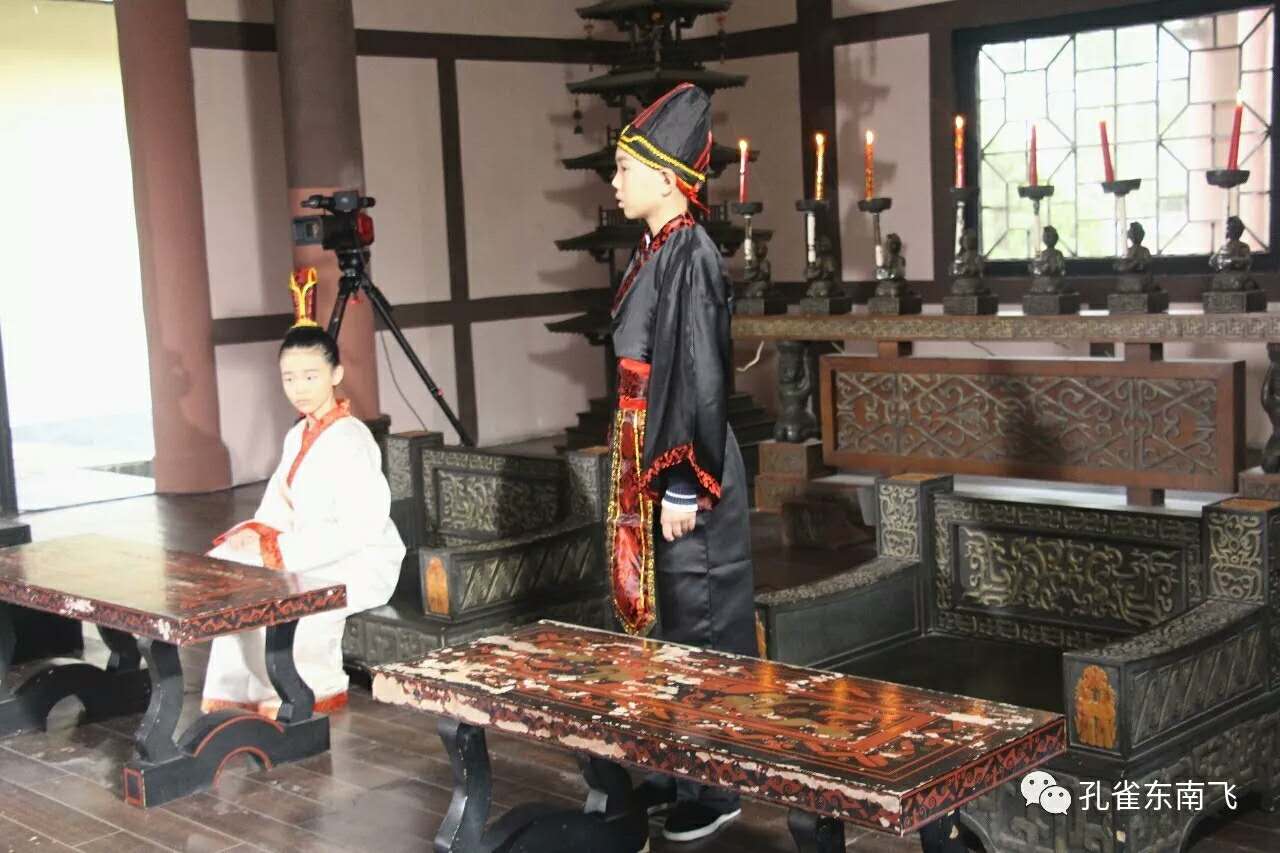 大型儿童古装剧《国学小戏骨》在孔雀东南飞景区开机(图5)